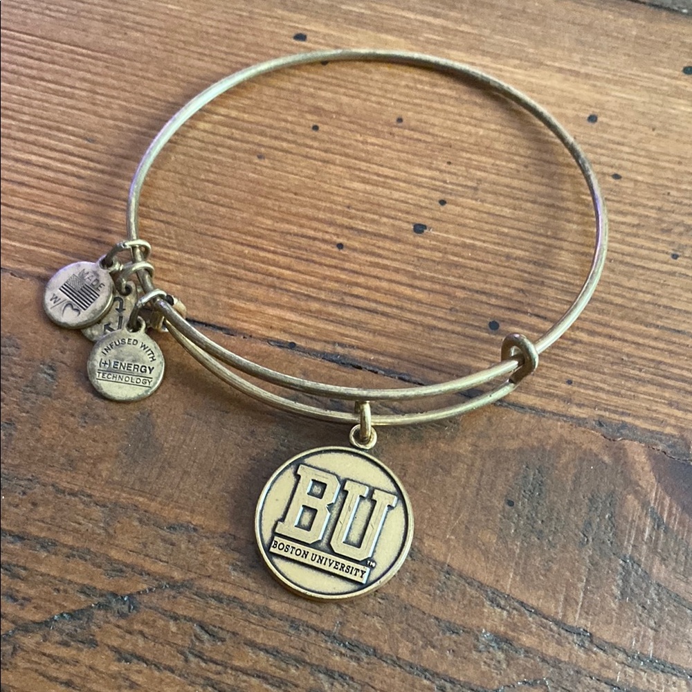 Alex and Ani Gold Charm Bracelet - Boston University